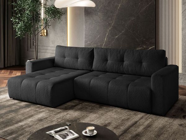 Lookway Ecksofa ASTON L-Form Couch, mit Bettkasten und Schlaffunktion