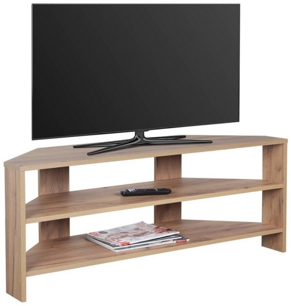 RICOO TV Lowboard 110 x 45 x 36 cm Fernsehtisch Eiche Gold Braun WM069-EG, tv Board tv Schrank, Eckschrank für Fernseher, Fernsehtisch, TV Bänke & Lowboards, tv möbel & phonomöbel TV Sideboard