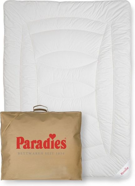 Paradies Kunstfaserbettdecke Avera Bio, Füllung: 80% Polyester, 20% Lyocell, Bezug: 100% Baumwolle kbA, atmungsaktive Lyocell Ganzjahresdecke