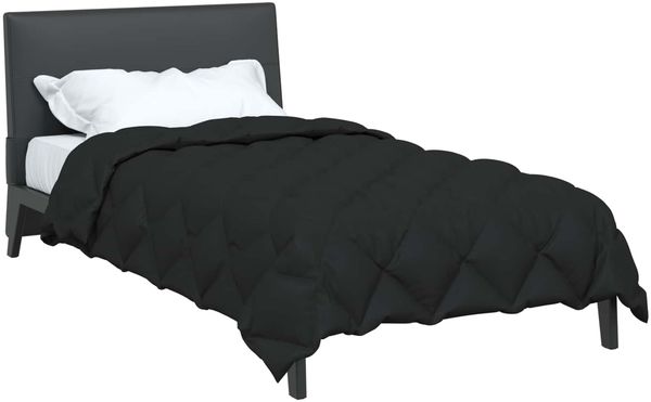 vidaXL Winterbettdecke Schwarz 135 x 220 cm Mikrofaser 42025709 Bild 3