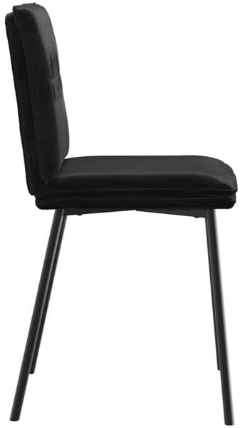 vidaXL Esszimmerstühle 6 Stk. Schwarz Samt 3315620 Bild 4