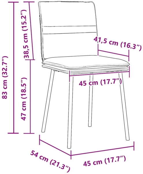 vidaXL Esszimmerstühle 6 Stk. Schwarz Samt 3315620 Bild 8