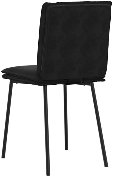 vidaXL Esszimmerstühle 6 Stk. Schwarz Samt 3315620 Bild 5