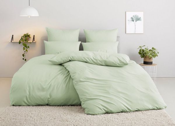 OTTO home Bettwäsche Desner 100% Microfaser, extra weich, allergikerfreundlich, Microfaser, 2 teilig, Premium Qualität, uni, schnell trocknend, pflegeleicht, ab 135x200 cm