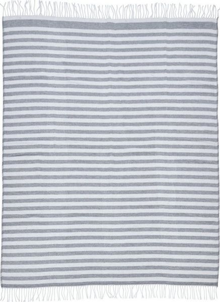 Wohndecke Kuschelige Wohndecke mit Fransen 150x200 cm Silbergrau – Baumwolle, done.® the orange difference