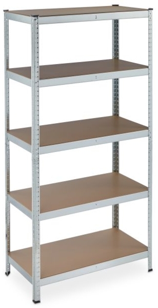 2 x Schwerlastregal 5 Ebenen verzinkt 10041624