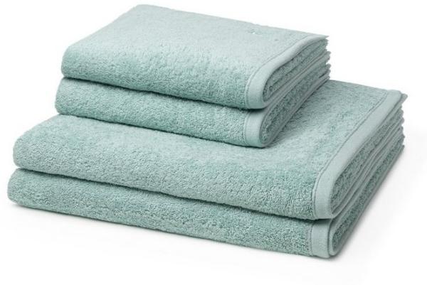 Ross Vita 4 tlg. Frottier-Set - 2 X Handtuch (50 X 100cm), 2 X Duschtuch (70 X 140cm) - 520 g/m2 - Jade
