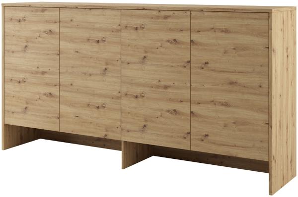 MEBLINI Hängeschrank für Horizontal Schrankbett Bed Concept - Wandschrank mit Ablagen und Fächern - Wandregal - BC-11 für 90x200 Horizontal - Artisan Eiche