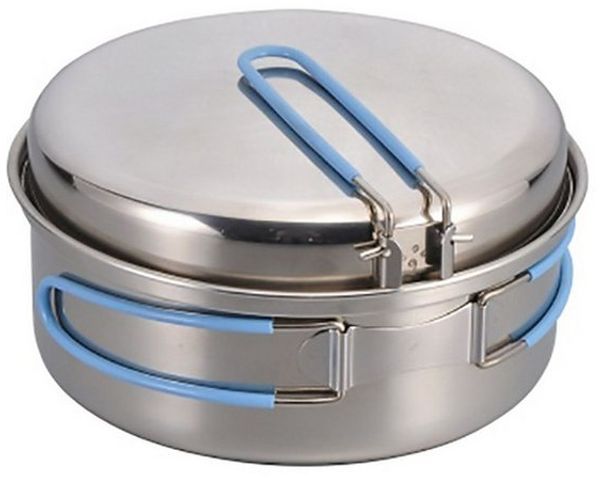 Origin Outdoors Topf-Set Origin Outdoors Edelstahlkochset 'Companion', Camping Kochset, (4-tlg)