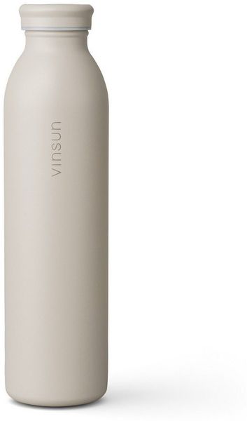 Vinsun Isolierflasche Edelstahl Flasche 600ml, Thermoflasche doppelwandig isoliert BPA frei, Auslaufsicher, Kohlensäure geeignet, bruchsicher, Kalt- & Heißgetränk