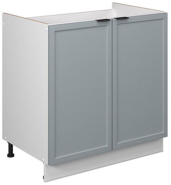 Spülenunterschrank Fame-Line Hellblau-grau 80 cm ohne Arbeitsplatte Vicco