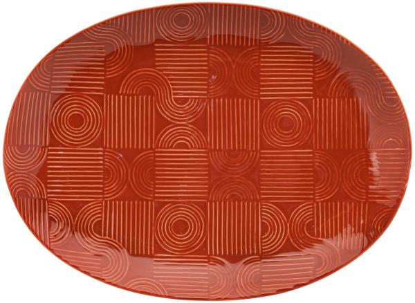 Maxwell & Williams DR0459 Platte 41 x 30 cm ARC oval, Terracotta, Premium-Keramik, in Geschenkbox