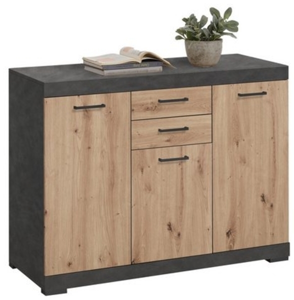 FMD Möbel Kommode 120 x 90 x 50 cm (B/H/T) Bild 4