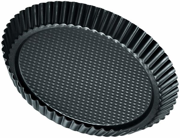 ZENKER Obsttortenform 28 cm mit Antihaftbeschichtung / Serie Black Metallic / Backform / Obstkuchenform