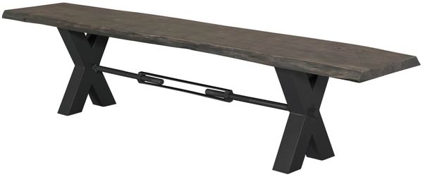 Bank Akazie 180x38x46 grau lackiert IRON LABEL #146