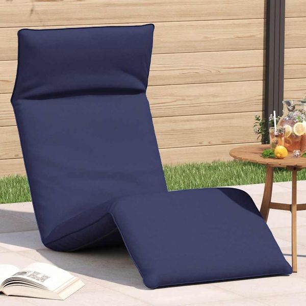 vidaXL Sonnenliege Klappbar Marineblau 175x54x8,5 cm Oxford-Gewebe 4019768