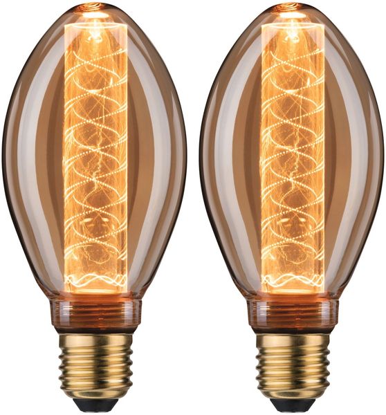 Inner Glow Edition LED Birne Innenkolben Spiralmuster E27 230V 2x230lm 2x4W 1800K Gold