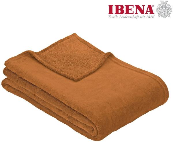 Wohndecke Uni Fleecedecke Olbia, IBENA, einfarbig schick, Kuscheldecke