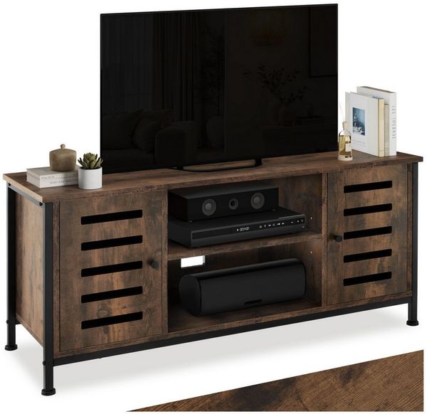 tectake Lowboard TV-Board (TV-Board, Montagematerial, Montageanleitung), Industrial Style