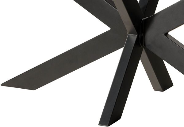 Esstisch Akazie 260x100x74 natur lackiert / Epoxid schwarz, Kreuzgestell anthrazit matt EPOXY Bild 7