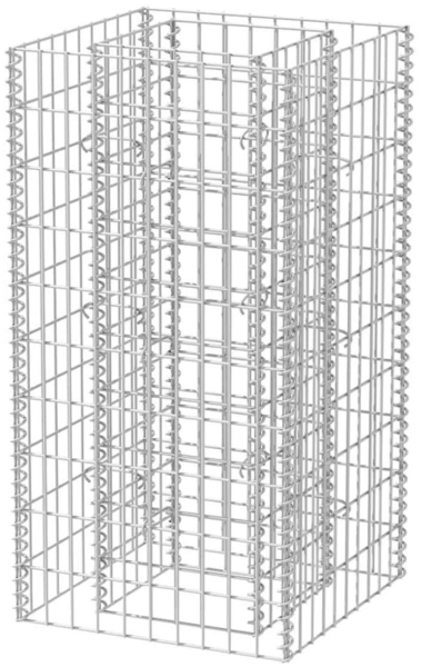 vidaXL Gabionen-Hochbeet Stahl 50×50×100 cm 142557