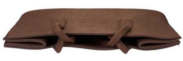 Relaxdays 4 x Kaminholztasche aus Filz braun Bild 7