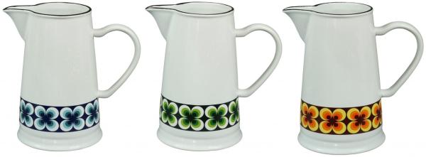 Kurg Kanne Wasserkrug Karaffe Vase Keramik 1,6l Retro Ramona Cabanaz Farbauswahl blau_205040