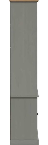 Bücherregal | Standregal Grau 85x35x170 cm Massivholz Kiefer Bild 6