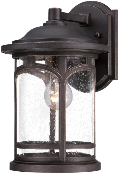 Wandleuchte, Außenleuchte, Laterne, Stahl Glas, H 28,1 cm Bild 2