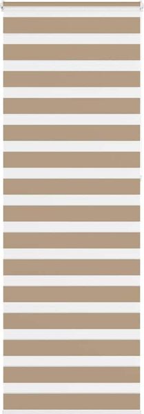 vidaXL Doppelrollo Sandbraun 75x230 cm Stoffbreite 70,9 cm Polyester 4014594