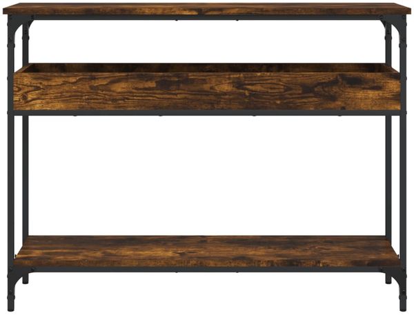 vidaXL Konsolentisch mit Ablage Räuchereiche 100x29x75cm Holzwerkstoff 837719 Bild 4