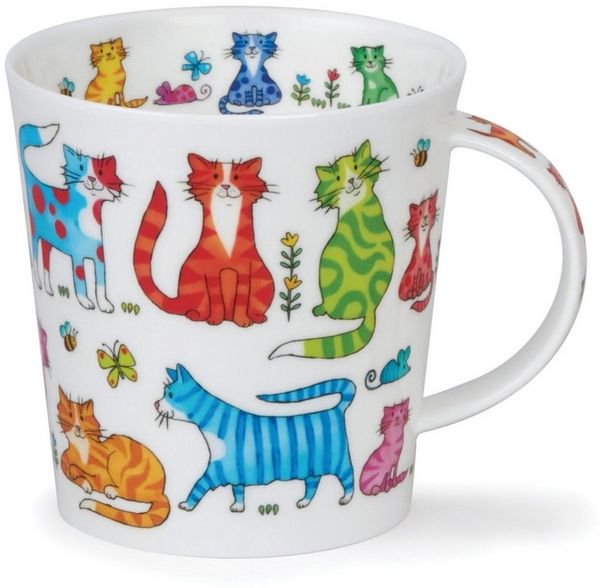 Dunoon Tasse Colourful Crew Cat Katzen Cairngorm 0,48 l Fine Bone China, 1-tlg.