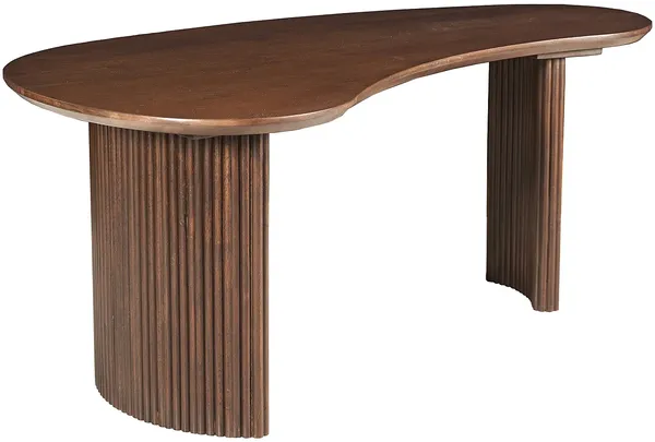Vente-unique - TAMENIA Couchtisch Holz, Platte Braun - B 70 cm x H 45 cm x L 120 cm Bild 3