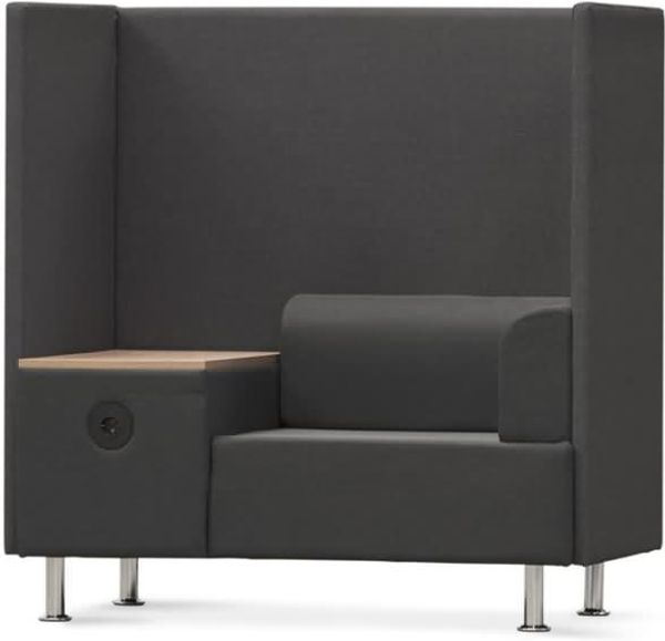 Rocada Sitzsofa Soft Einzelsitz + Tisch anthrazit