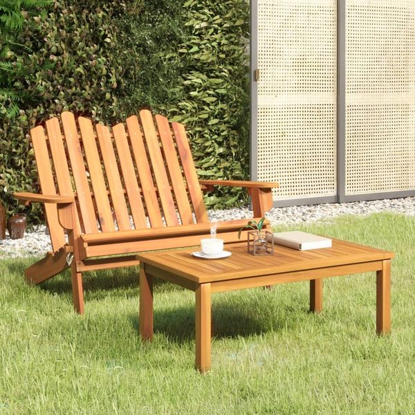 vidaXL 2-tlg. Garten-Lounge-Set Adirondack Massivholz Akazie 360041