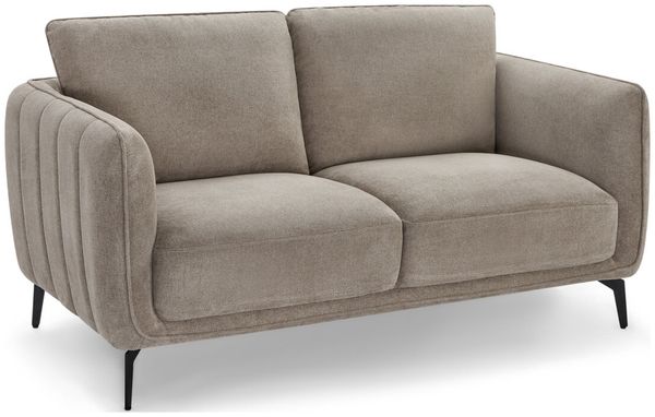 2-Sitzer Sofa Alenes Stoff Taupe - mit Taschenfederkern & weicher Polsterung