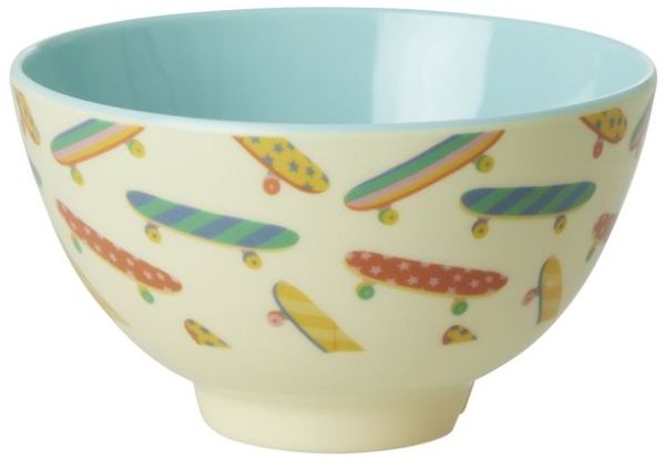 Rice Skateboard Print Melamine Schüssel 300 ml