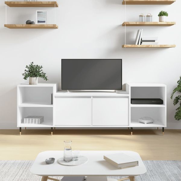 vidaXL TV-Schrank Weiß 160x35x55 cm Holzwerkstoff 831332