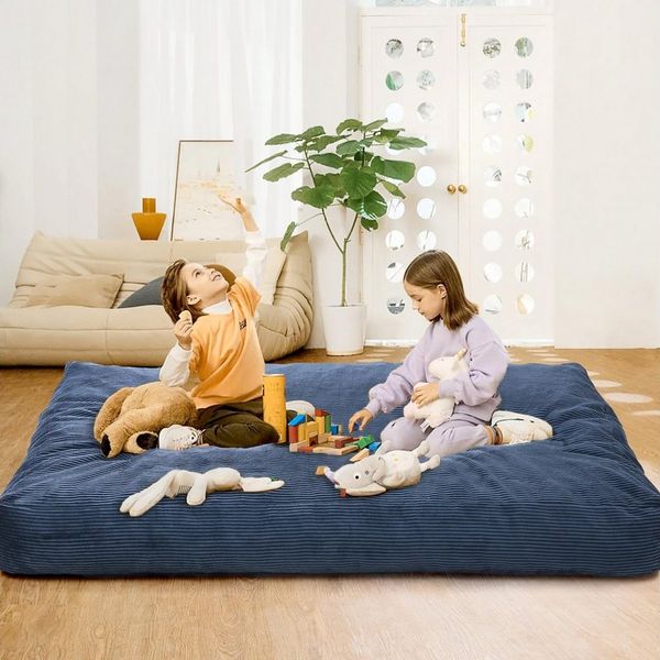 GarveeMore Sitzsack Sessel Bodensessel Beanbag aus Cord für Erwachsene & Kinder