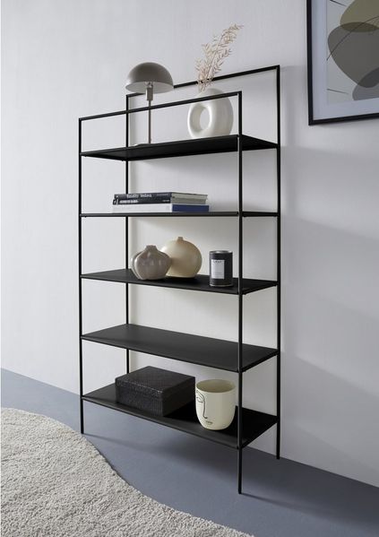 LeGer Home by Lena Gercke Mehrzweckregal Alimo, minimalistisches Design, Metallgestell, 4 Ablageflächen, Breite 80 cm