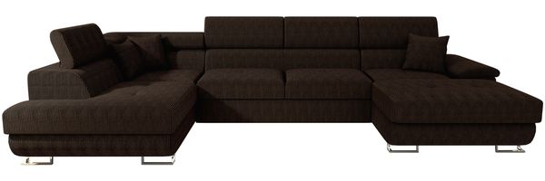 Wohnlandschaft Cotere Bis Cord (Farbe: Poso 06, Seite: Links)