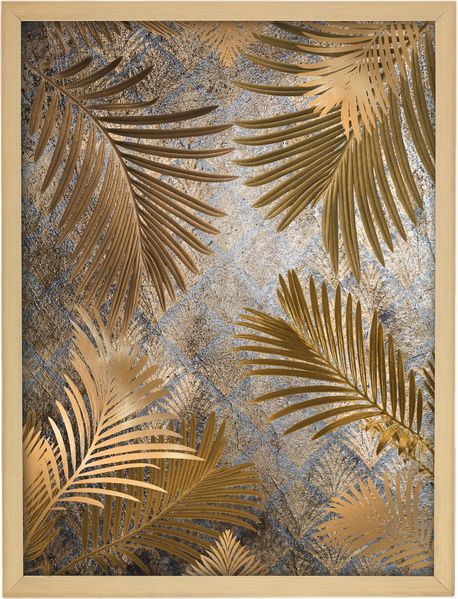 Dekoria Wandbild Golden Leaves 30x40cm gold