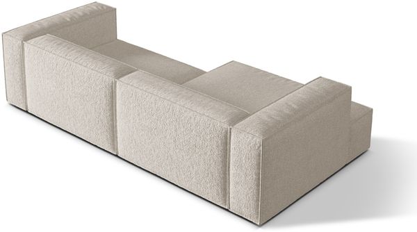 Micadoni Ecksofa Nuria 4-Sitzer Links Boucle Beige Bild 4