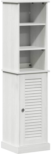 vidaXL Badezimmermöbel-Set mit Regal VIGO 2 pcs Weiß und Antikweiß 3328532