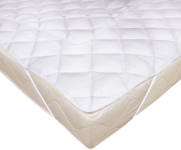 Matratzenauflage ZOLLNER, 80 x 200 cm, 100% Polyester, vom Hotelwäschespezialisten