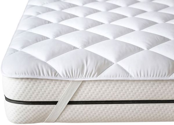 Matratzenauflage ZOLLNER, 90x200 cm, 100% Polyester, vom Hotelwäschespezialisten