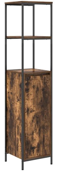 vidaXL Badschrank mit Regalen Räuchereiche 36x35x165 cm 861909 Bild 2