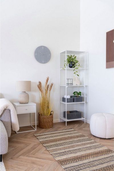 tinkaro Standregal Regal Vita Stahl, Spanplatte, Melaminfolie Weiß, 1-tlg.