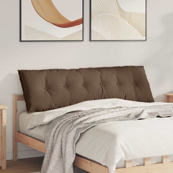 vidaXL Rückenkissen Braun 160 x 19 x 50 cm Stoff 42014877