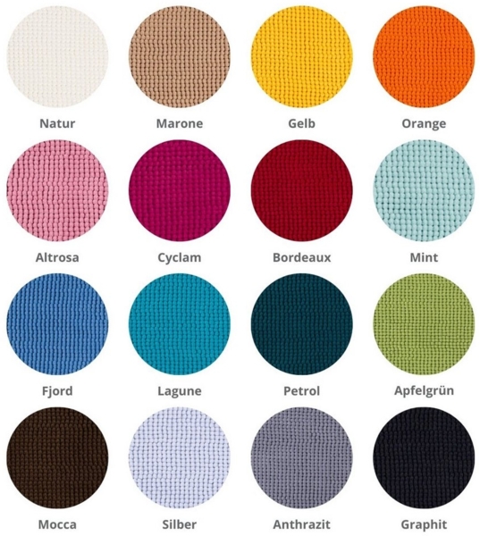 liebling Badematte Badteppich, Fußbodenheizung geeignet, in 3 Größen, Polyester, rechteckig, Antirutsch-Beschichtung, starke Saugfähigkeit, Öko-Tex zertifiziert Bild 3